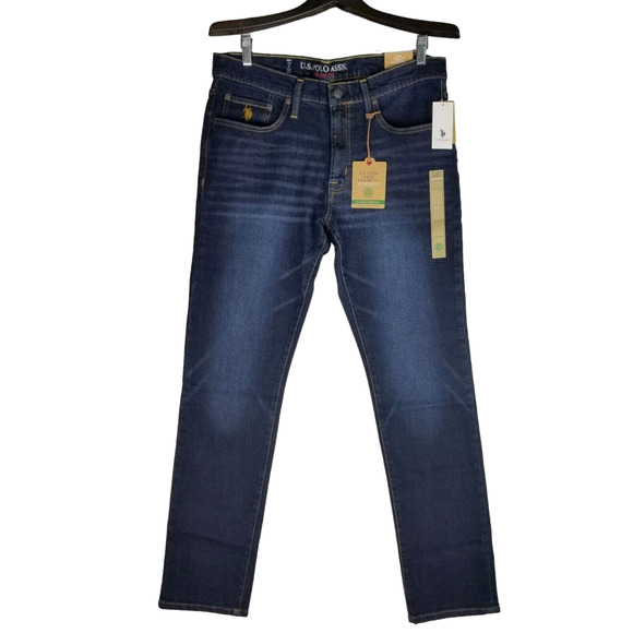 U.S‎ Polo Assn 1890 Men's Jeans Size 34x32 Blue Straight NWT - Picture 1 of 12